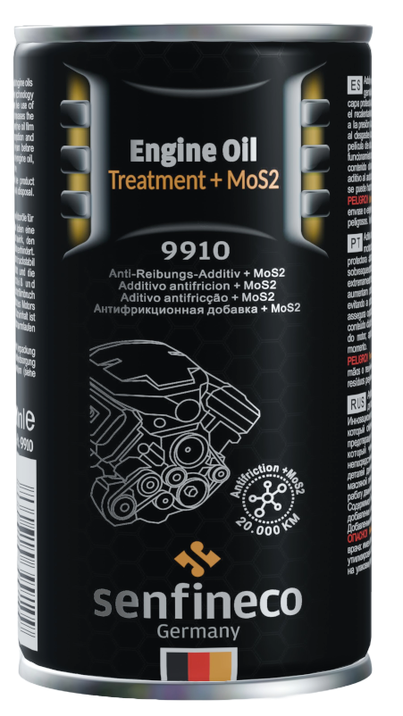 9910 Engine Oil Treatment + MoS2 300ml محسن الزيت وملين البلفات