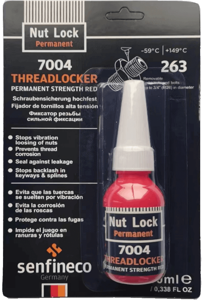 Threadlocker permanent red لوك تايد لحام برغي احمر